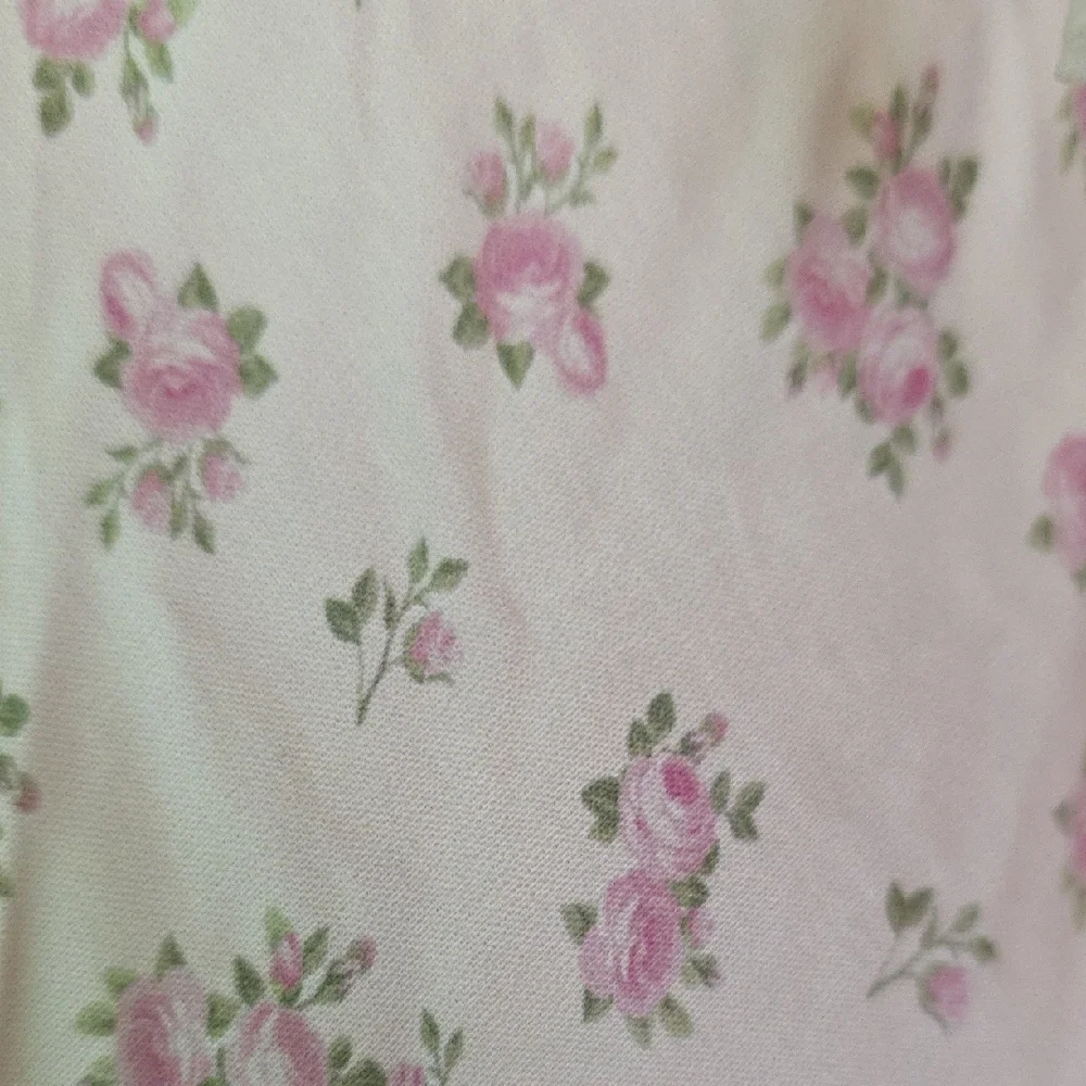 NWOT FOR LOVE AND LEMONS PASTEL FIELDS PINK ROSE PRINT WHITE MIDI DRESS SIZE L - Picture 6 of 10